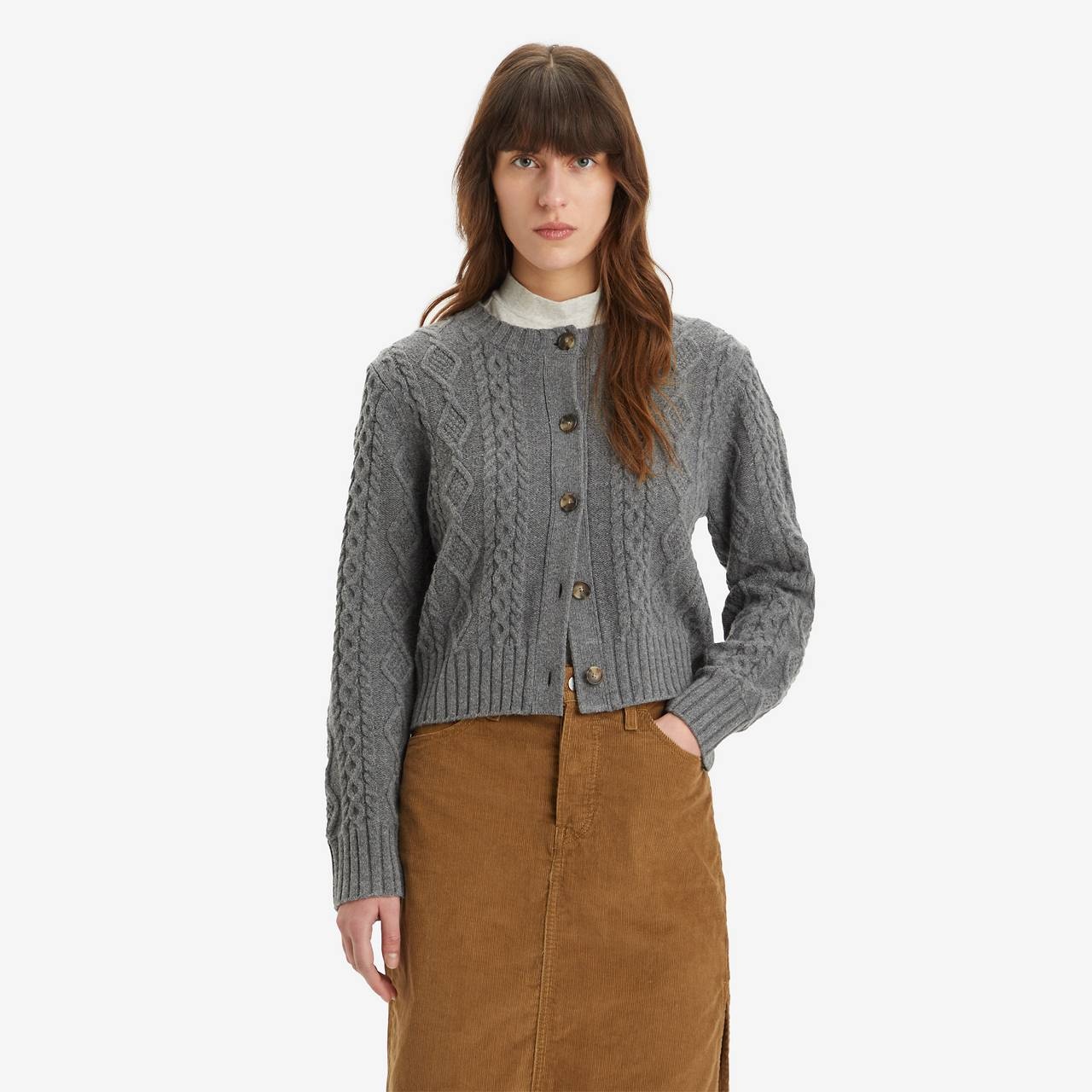 PRIMROSE CABLE CARDIGAN - 1