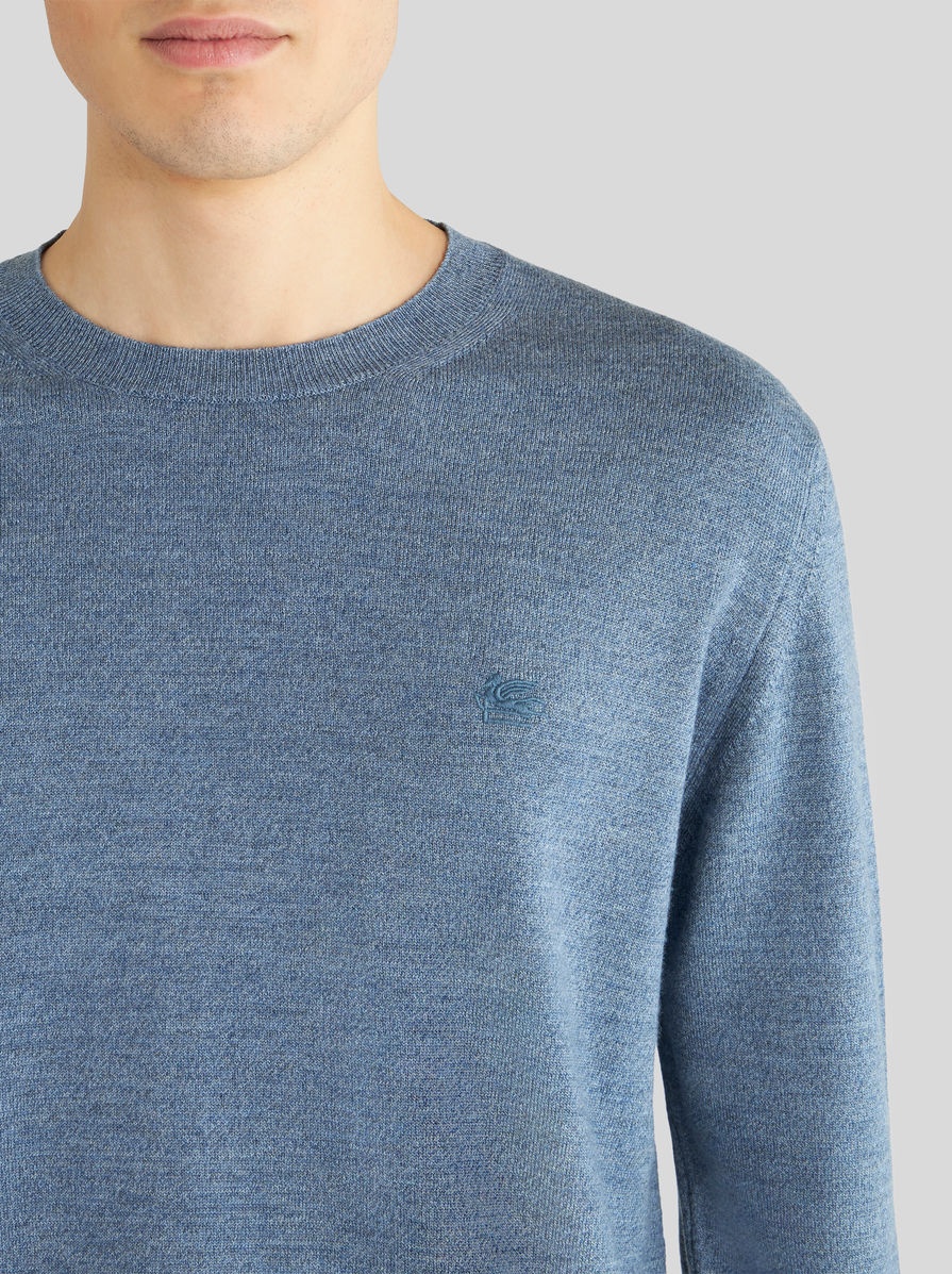 ROUND NECK WOOL JUMPER - 3