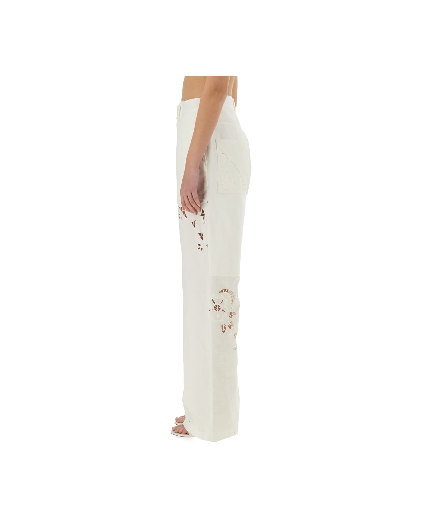 Upcycled Linen Pants - 4