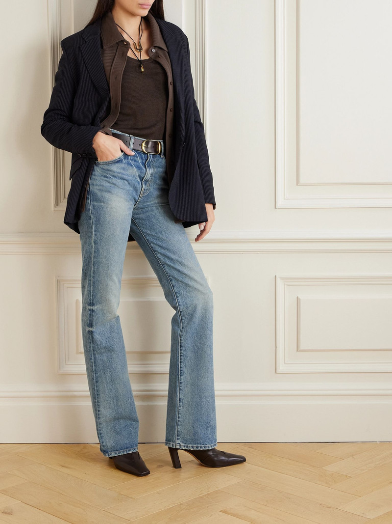 NILI LOTAN Joan high-rise straight-leg jeans Blue outlook