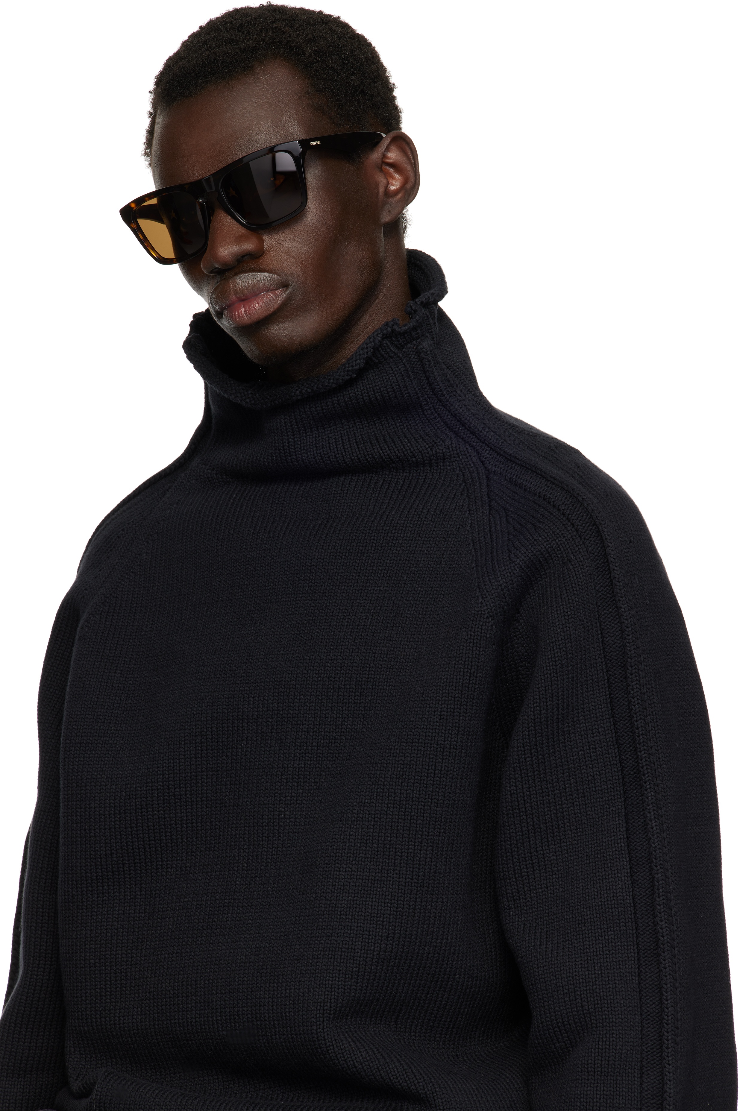 Brown Code Square Sunglasses - 7