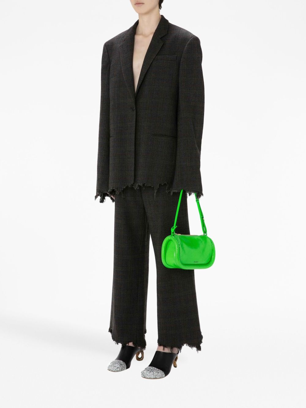 distressed-effect straight-leg trousers - 2