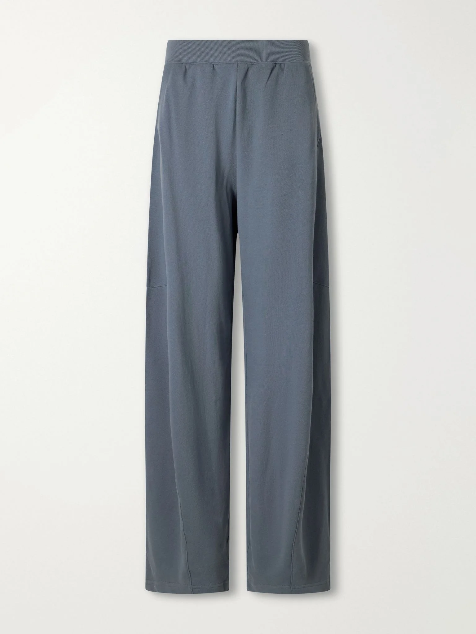Winslow cotton jersey wide-leg track pants Storm blue - 1