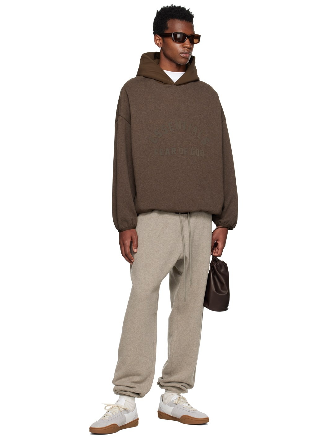 Brown Bonded Hoodie - 5