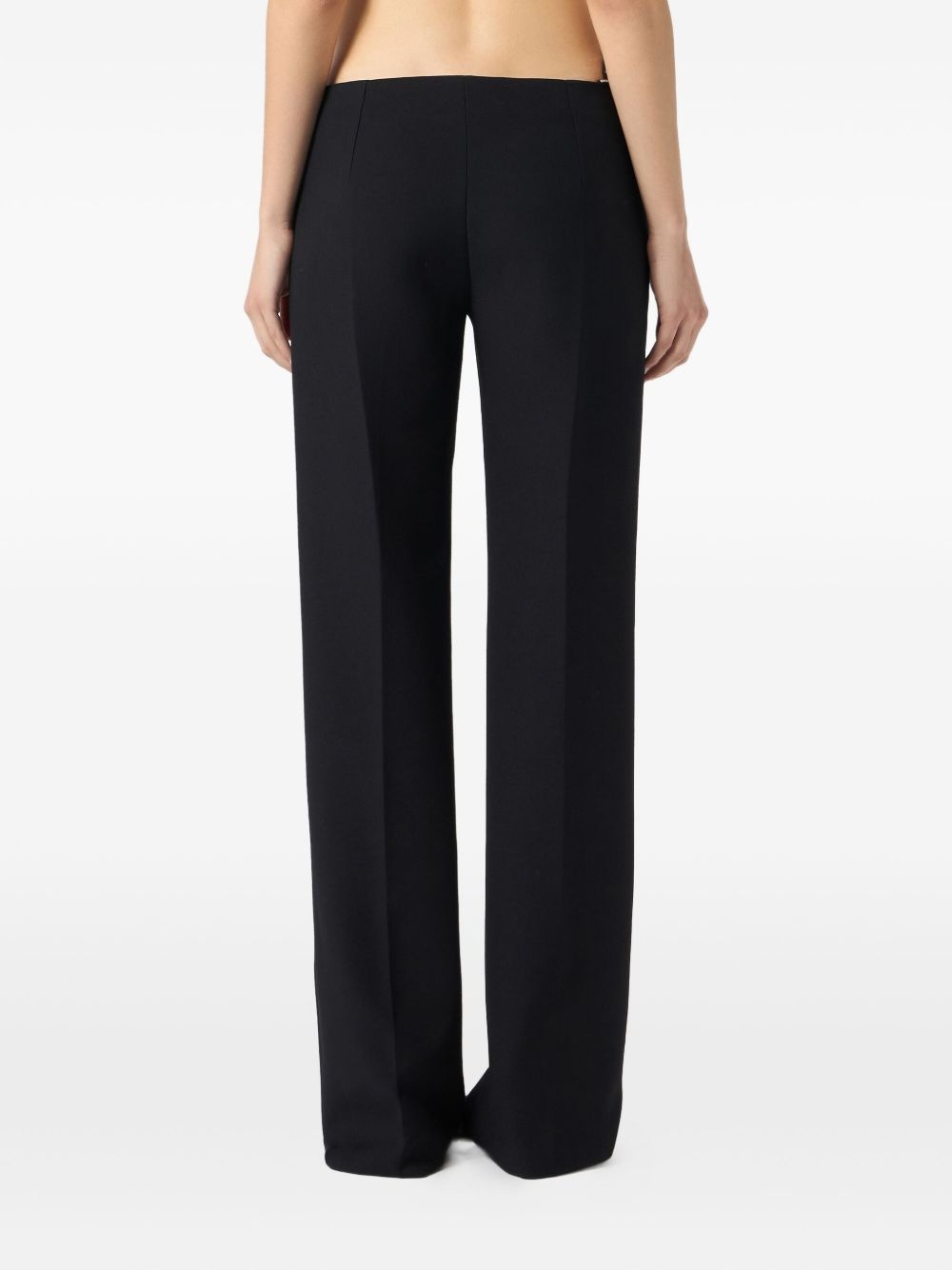lace-embellished trousers - 4