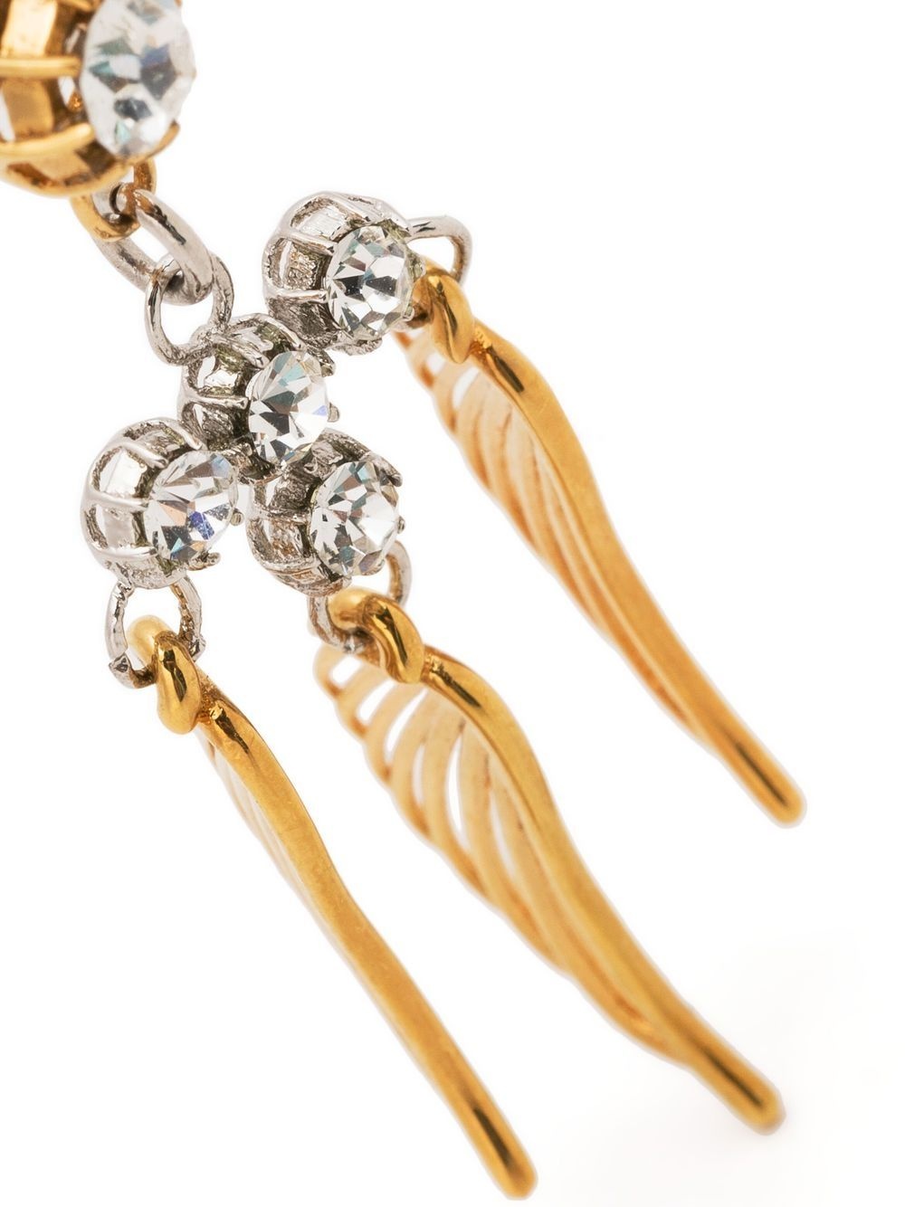 wing-detail drop earrings - 3
