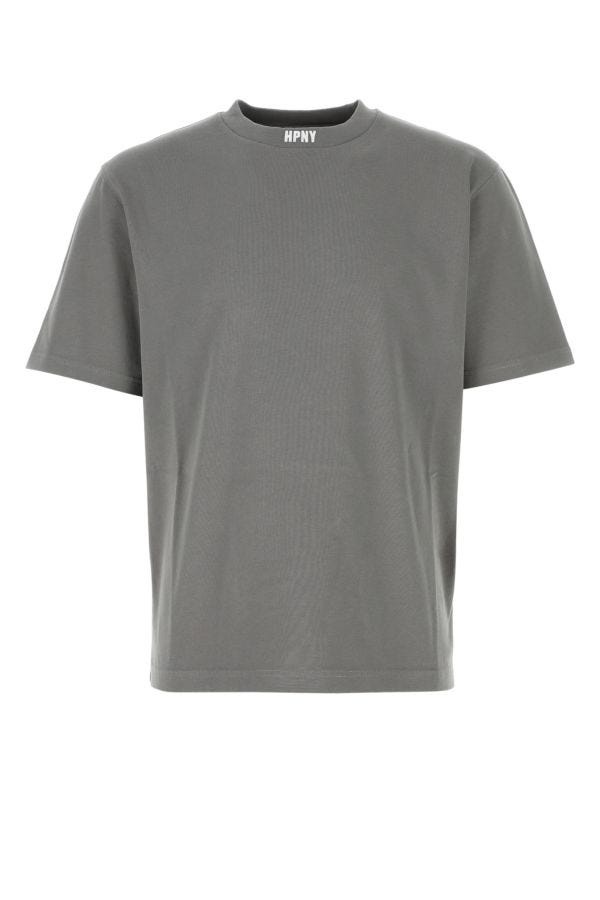 HERON PRESTON Grey Cotton Oversize T-Shirt - 1
