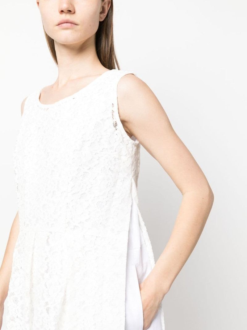 lace-overlay midi dress 5