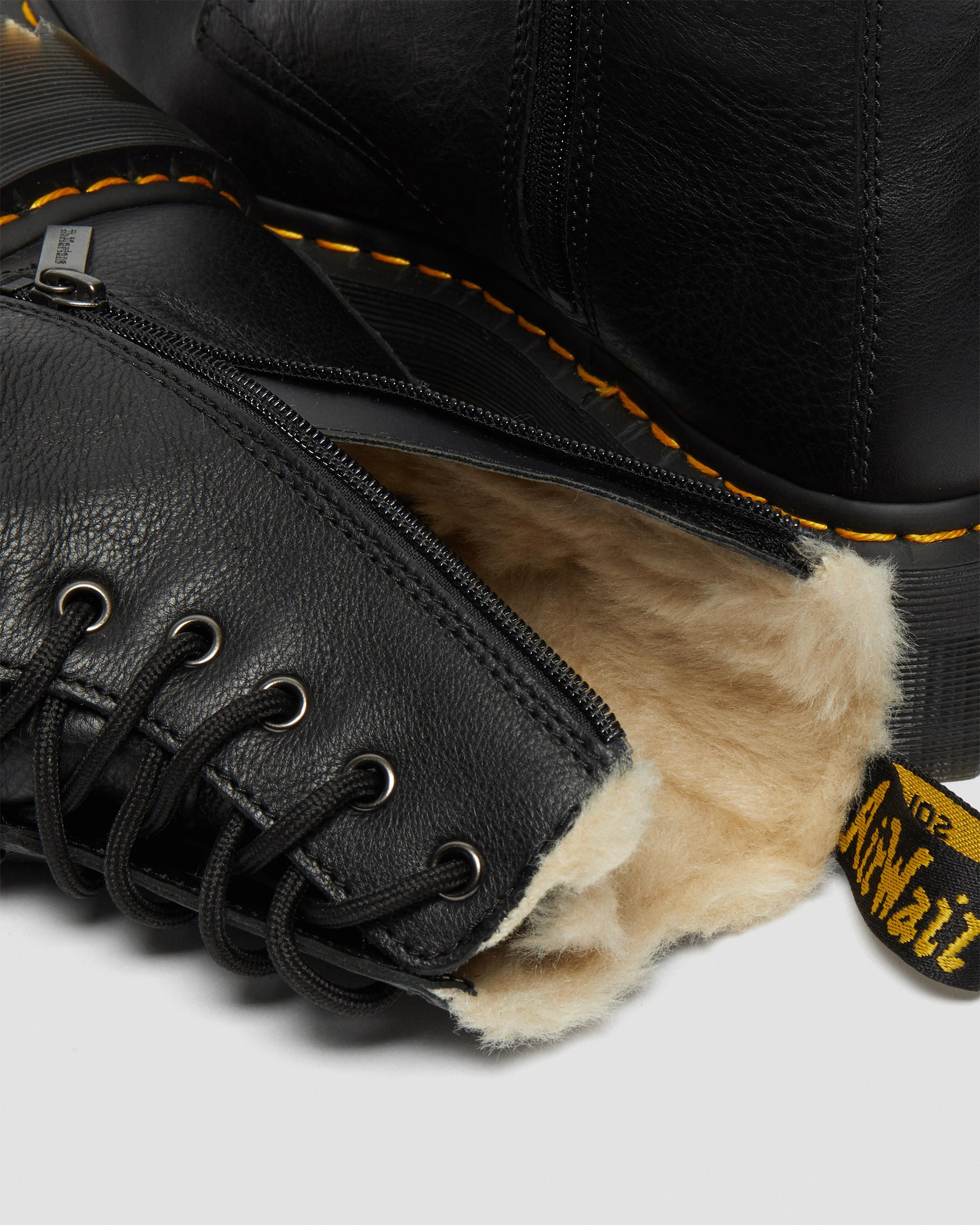 Jadon Boot Leather Faux Fur Lined Platforms - 8