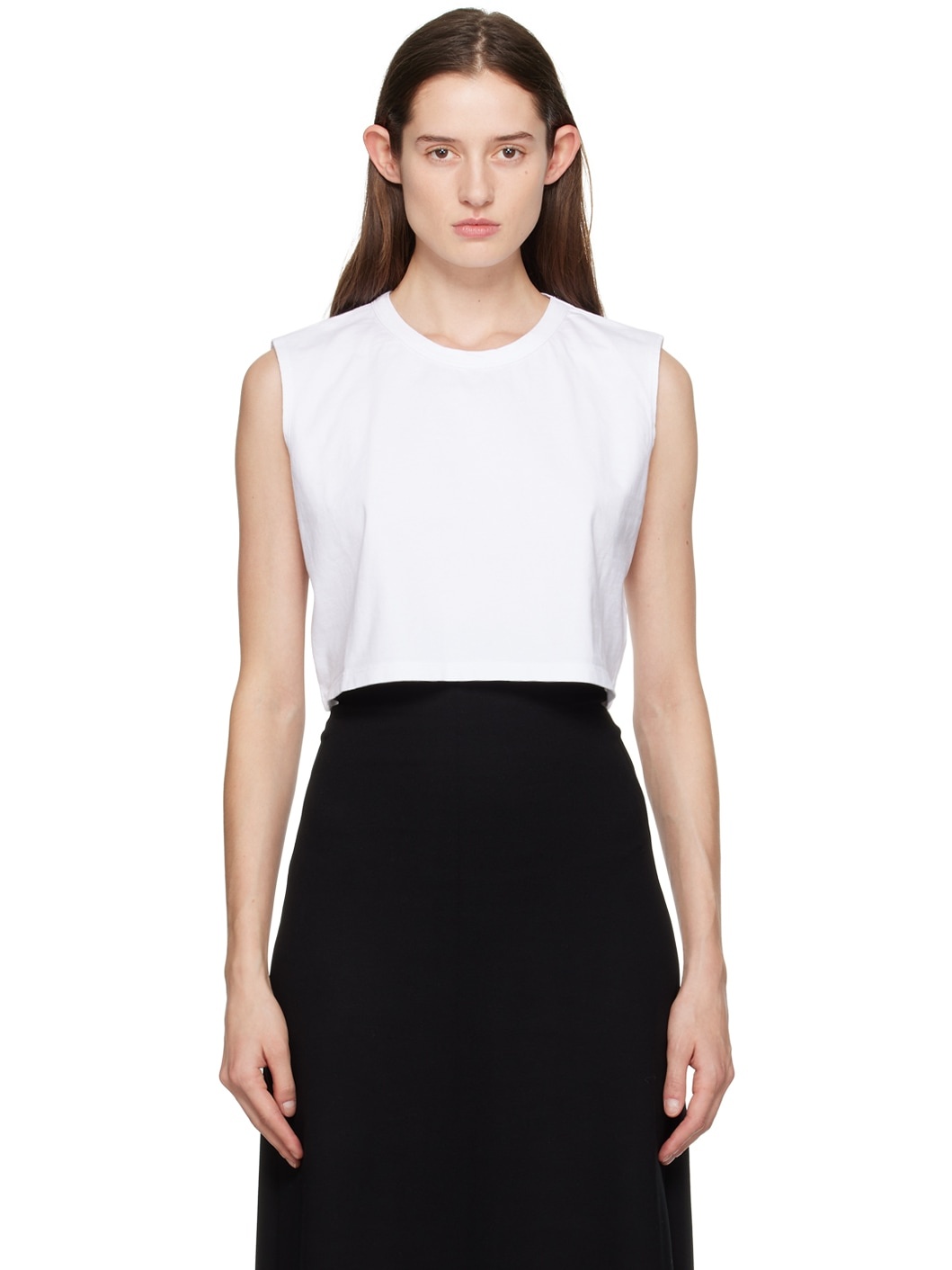 White Boxy Tank Top - 1