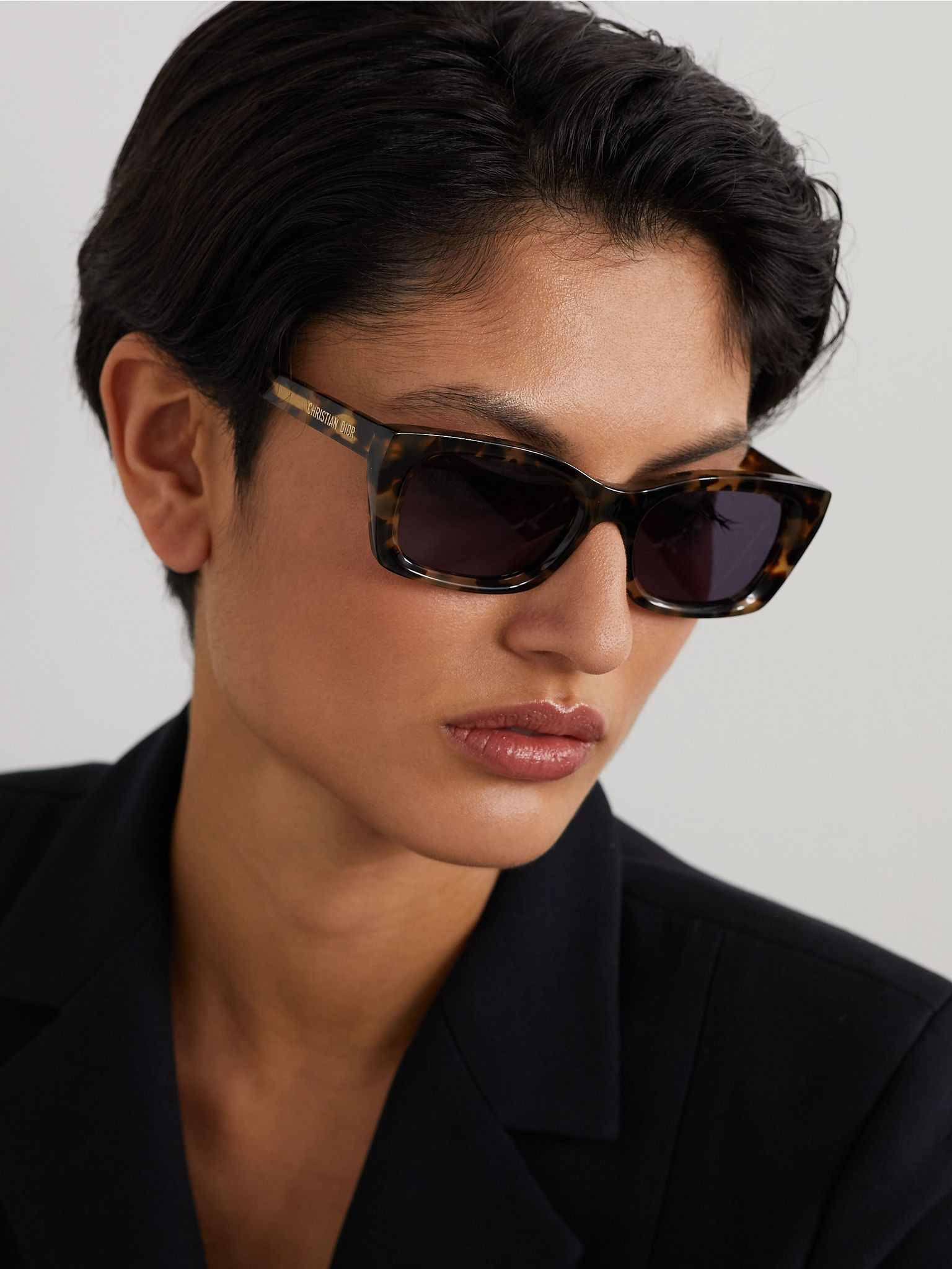 DiorMidnight S3I square-frame tortoiseshell acetate sunglasses Black - 2