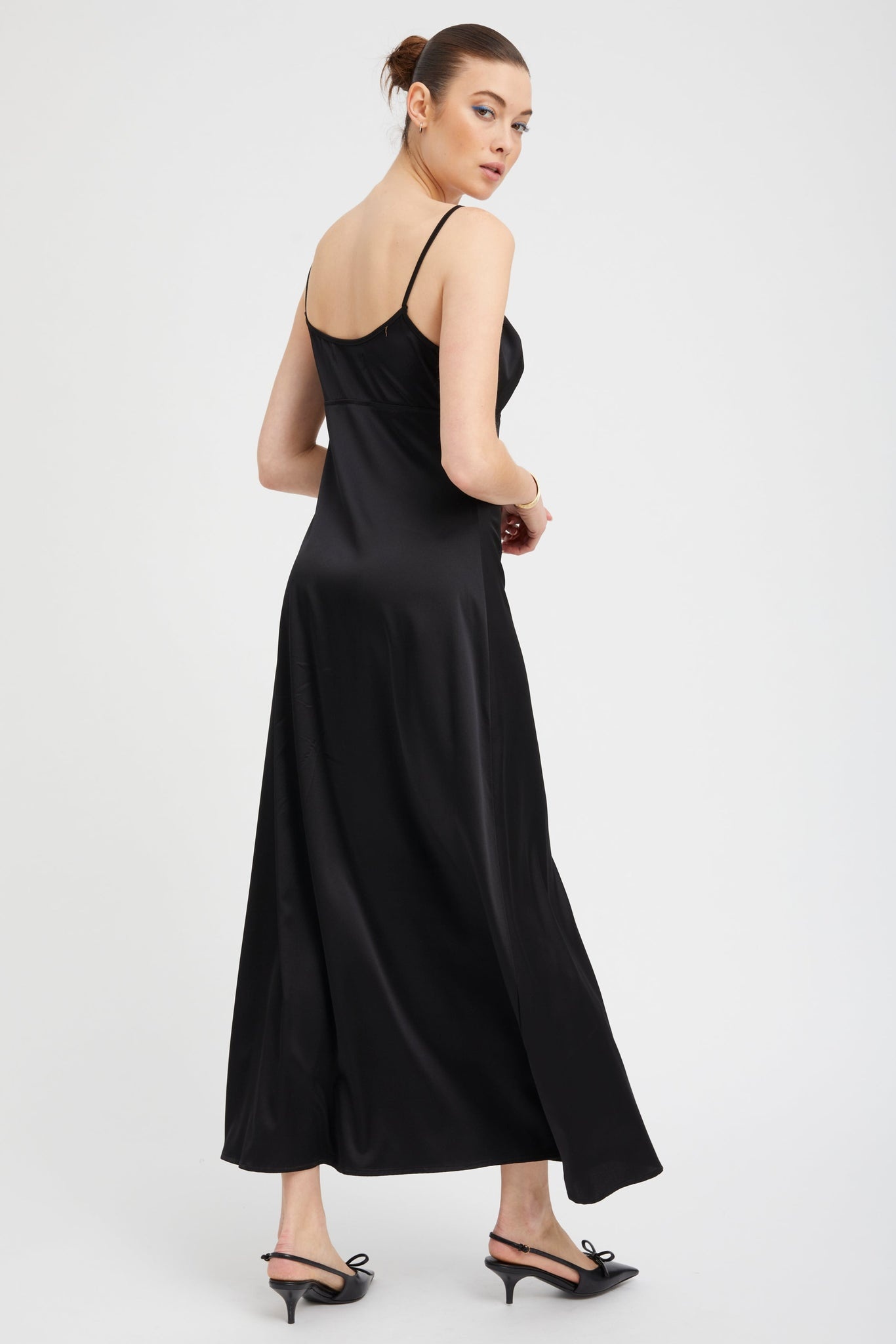 BLACK SILK IBIZA DRESS - 5