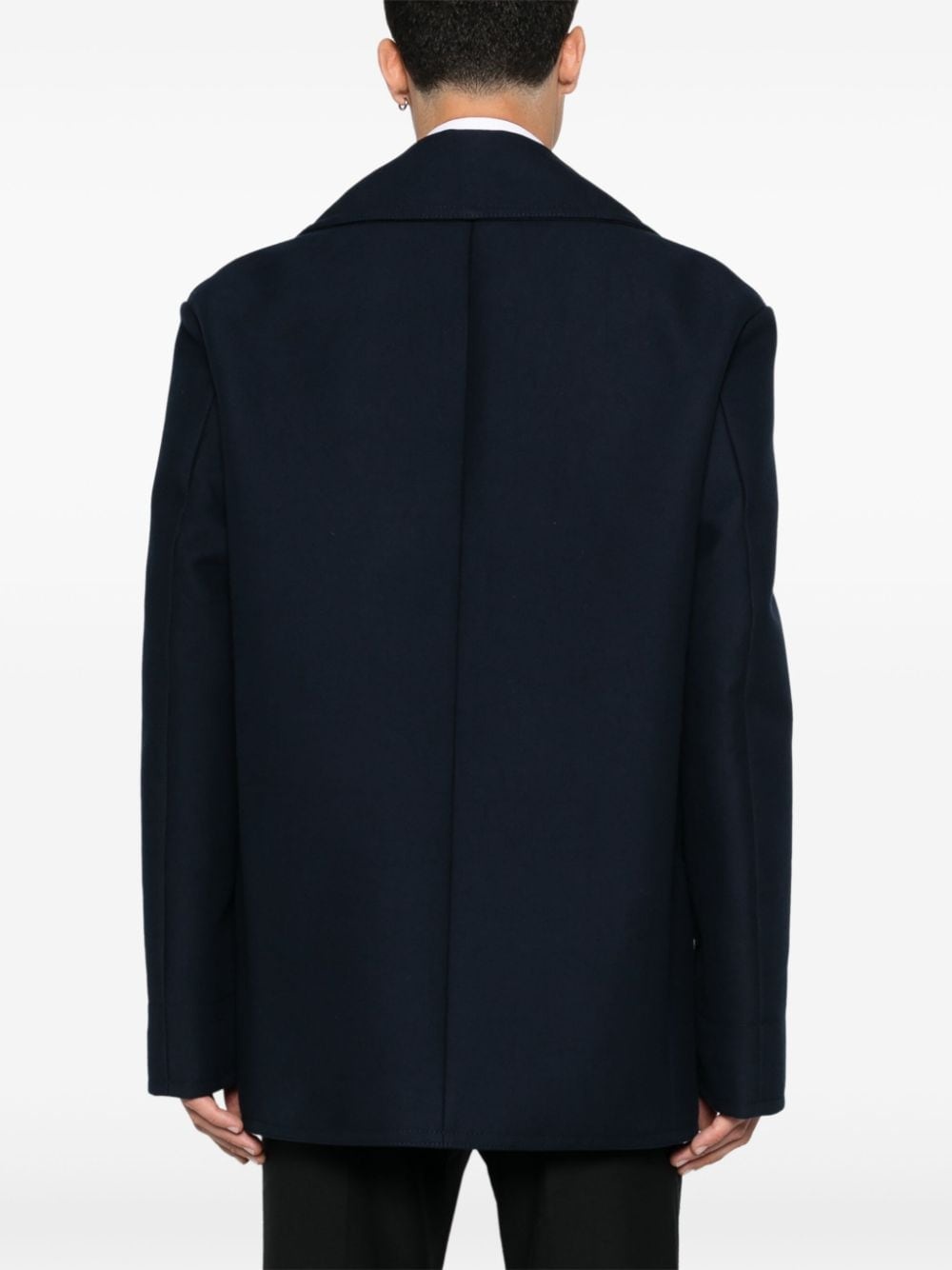 double-breasted peacoat - 4