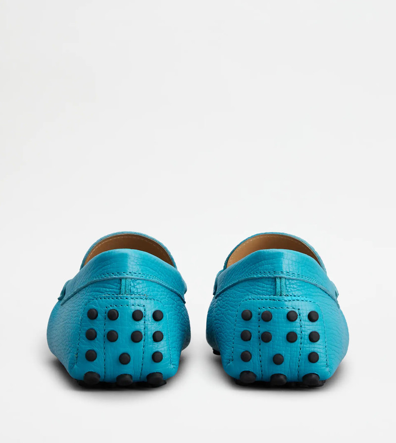 Tod's TOD'S GOMMINO DRIVING SHOES IN LEATHER - LIGHT BLUE outlook