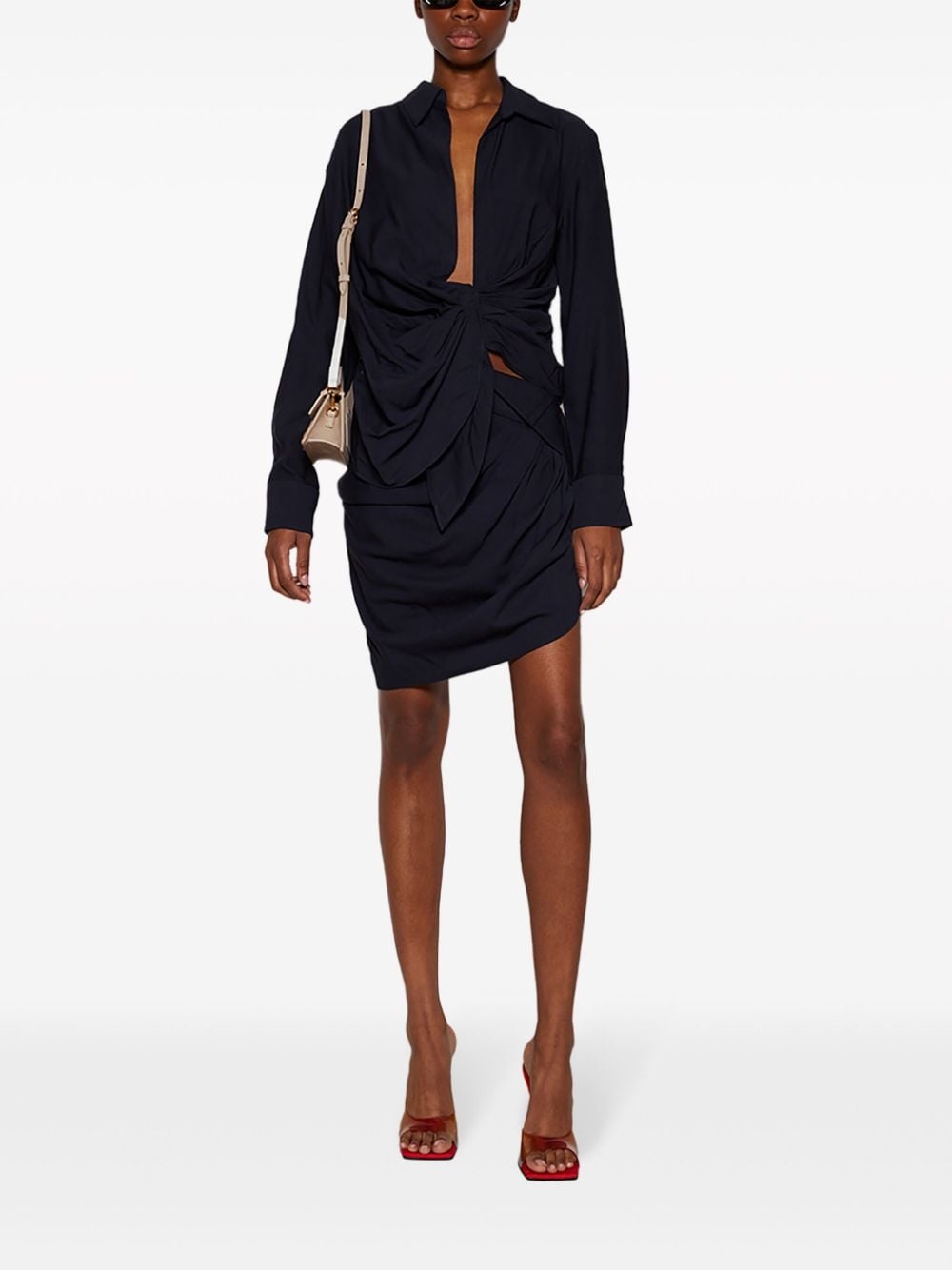 La Mini Jupe Saudade draped skirt - 2