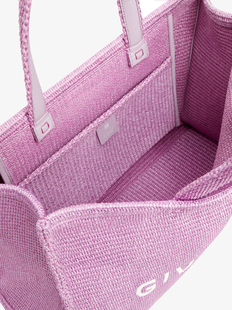 MEDIUM G-TOTE BAG IN RAFFIA 5