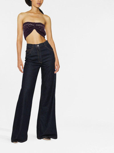 Alessandra Rich studded cropped top outlook