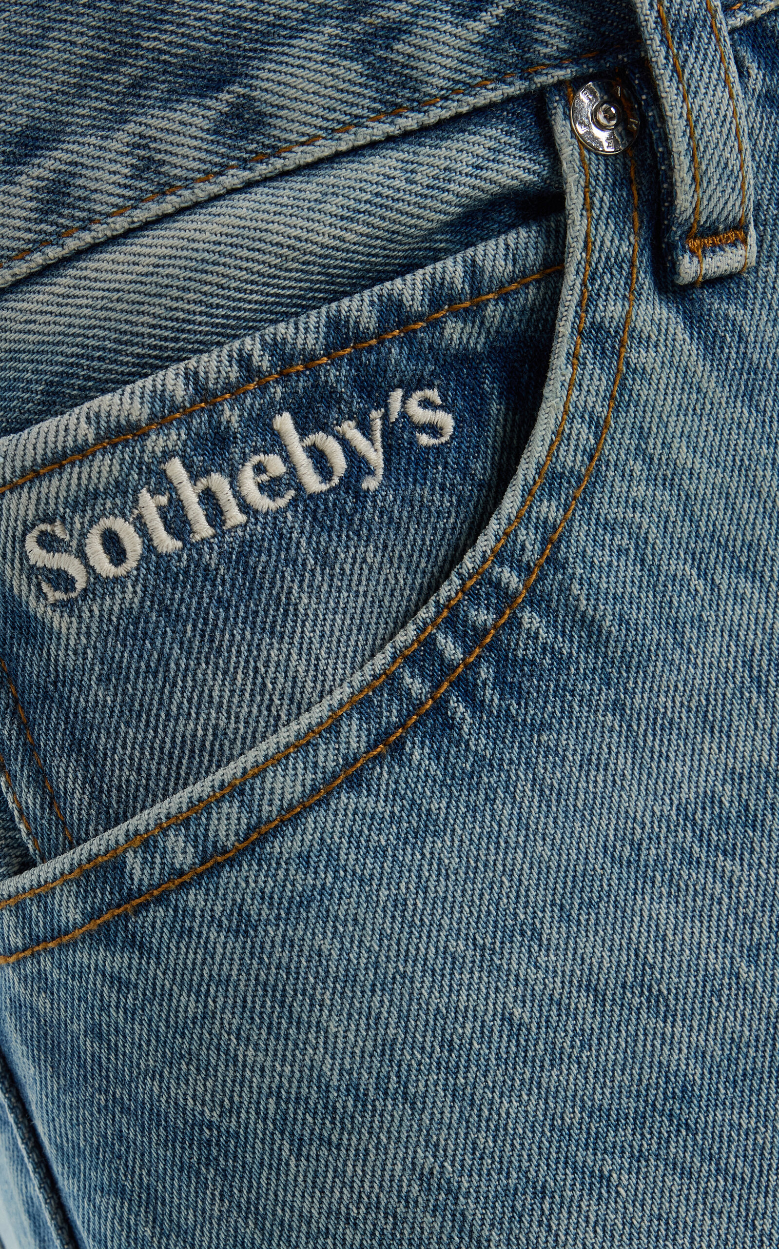 x Sotheby's Rigid High-Rise Straight-Leg Jeans light wash - 5
