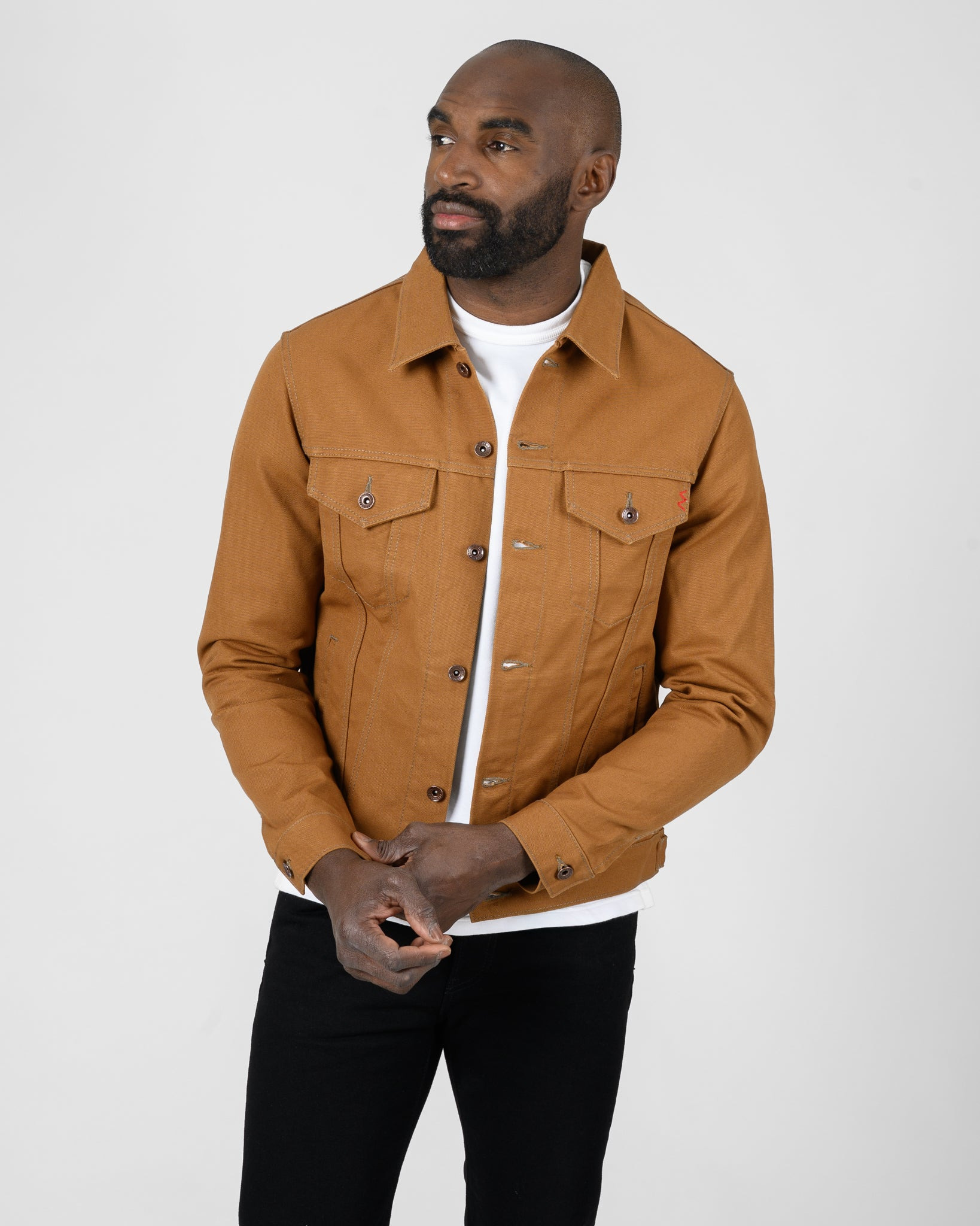 IH-2526J 17oz Duck Modified Type III Jacket -  Brown - 2