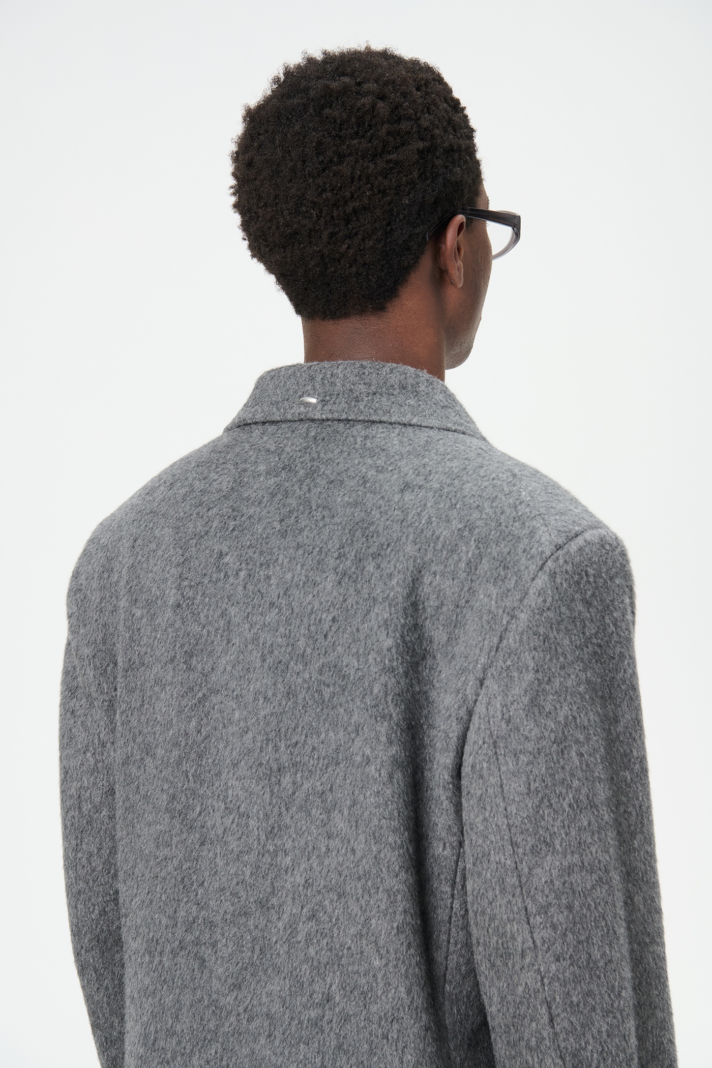 Our Legacy Whale Coat Island Grey Hairy Mohair | REVERSIBLE Our Legacy Whale Coat Island Grey Hairy Mohair | REVERSIBLE