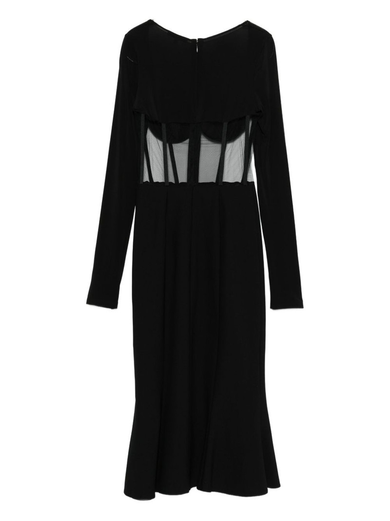 NENSI DOJAKA long-sleeve midi dress outlook