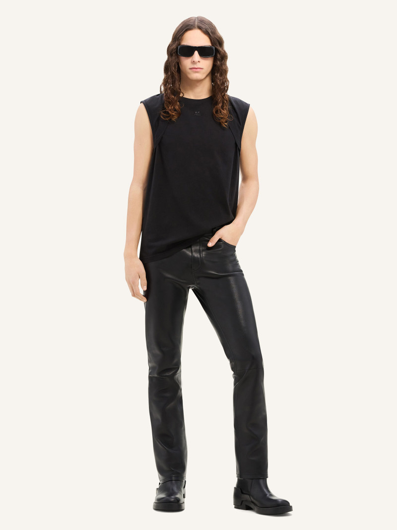 courrèges 5-POCKET VINTAGE LEATHER PANTS outlook