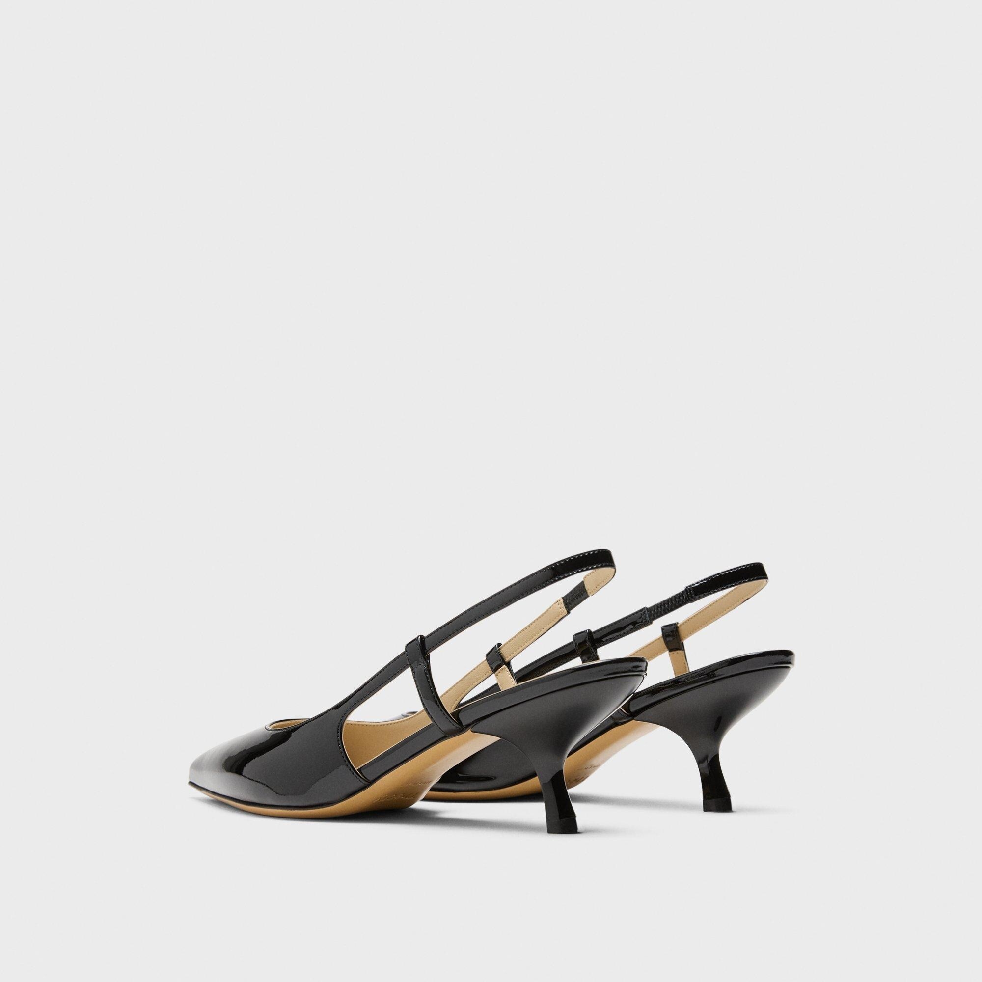 Micro Slingback Pump in Patent Leather - 4