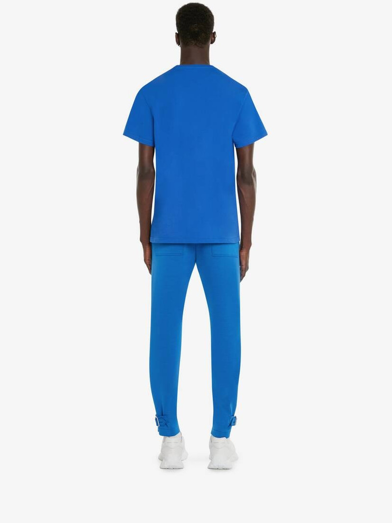 Men's McQueen Graffiti T-shirt in Royal Blue 4