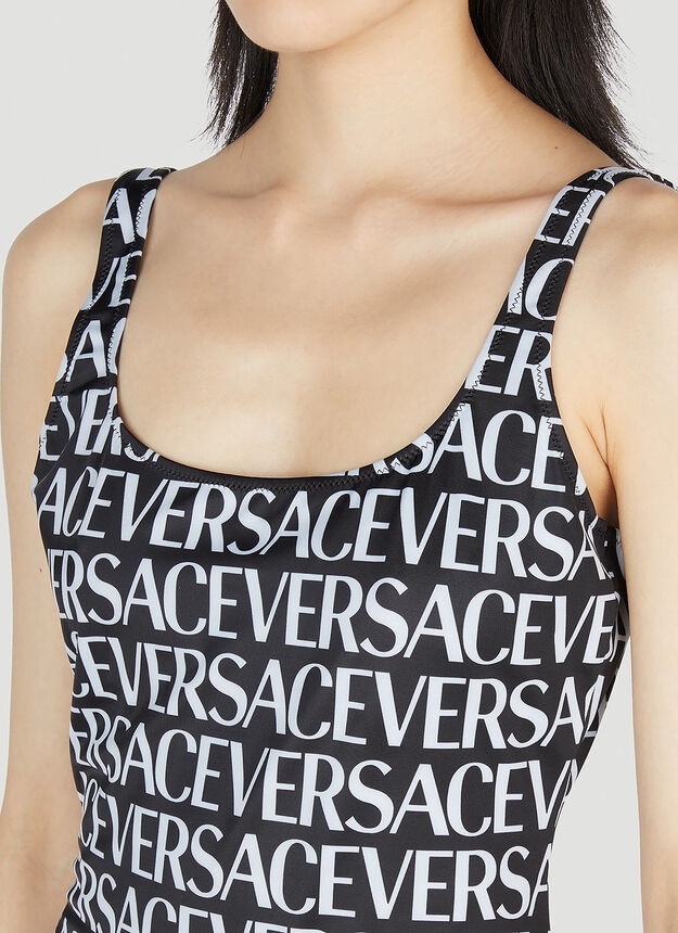 all-over logo print one-piece - 8