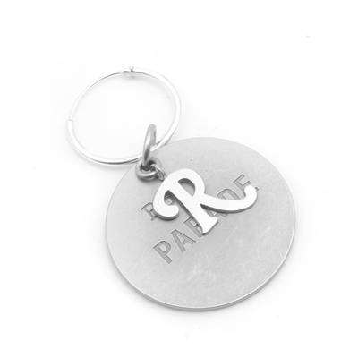 Raf Simons RS Parade Silver Medallion Earring in Silver outlook