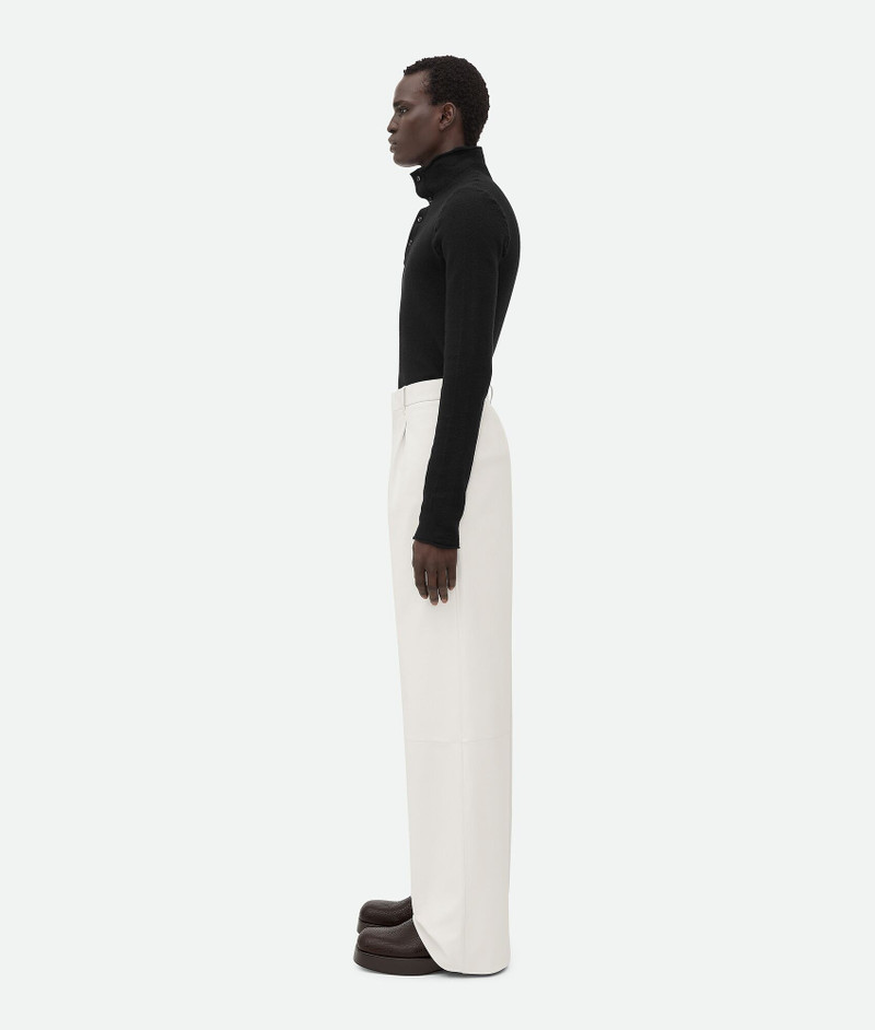 Bottega Veneta Leather Wide Leg Trousers outlook