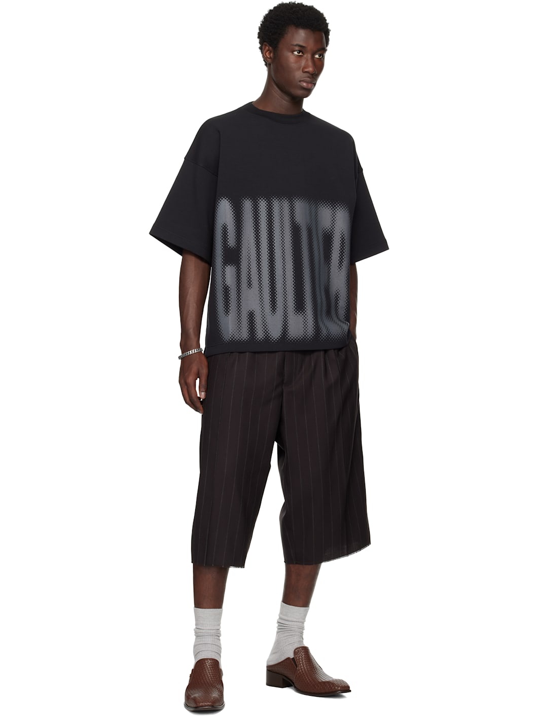 Black 'The Gaultier' Boxy T-shirt - 4
