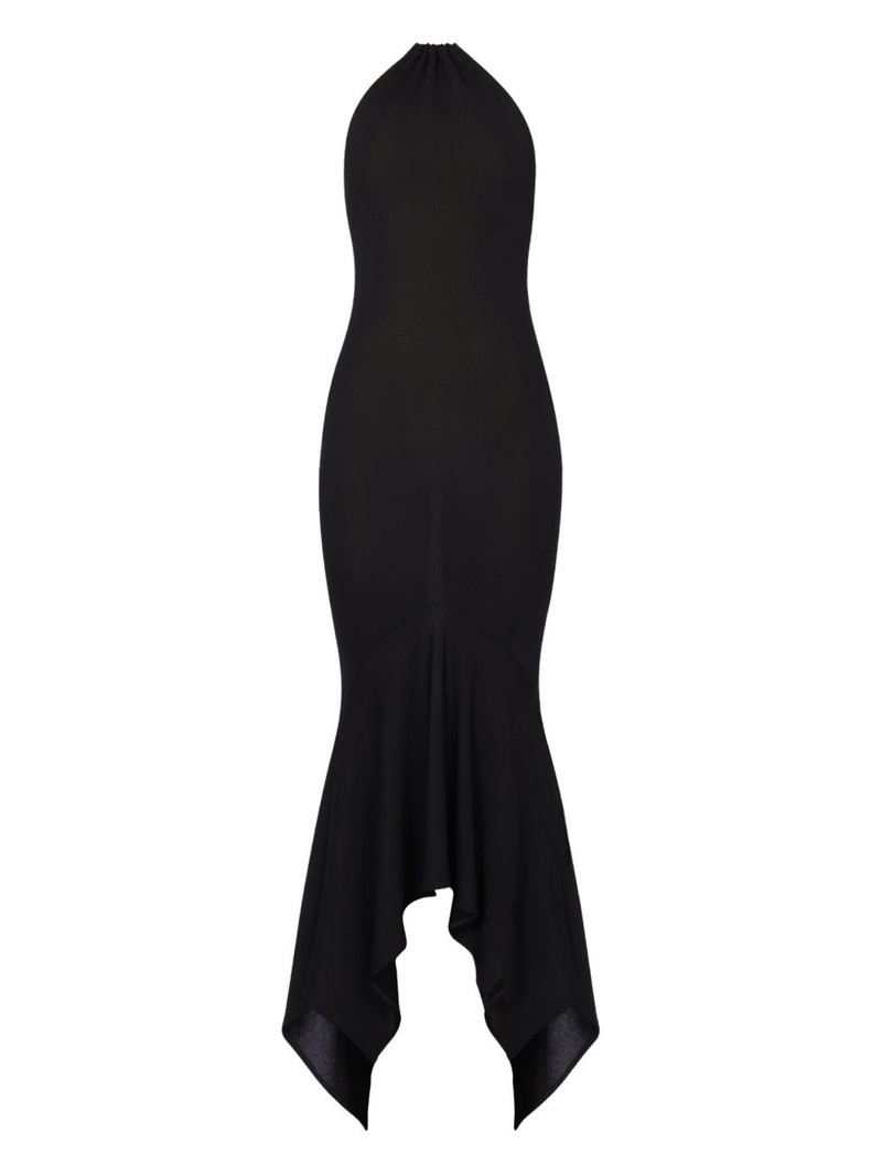 crystal-embellished halterneck dress 1