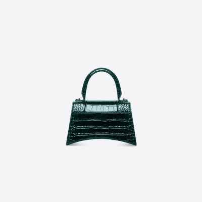 BALENCIAGA Women's Hourglass Small Handbag in Dark Green outlook