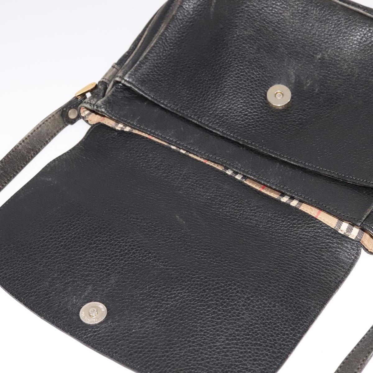 Burberry Shoulder Bag Leather Black - 10