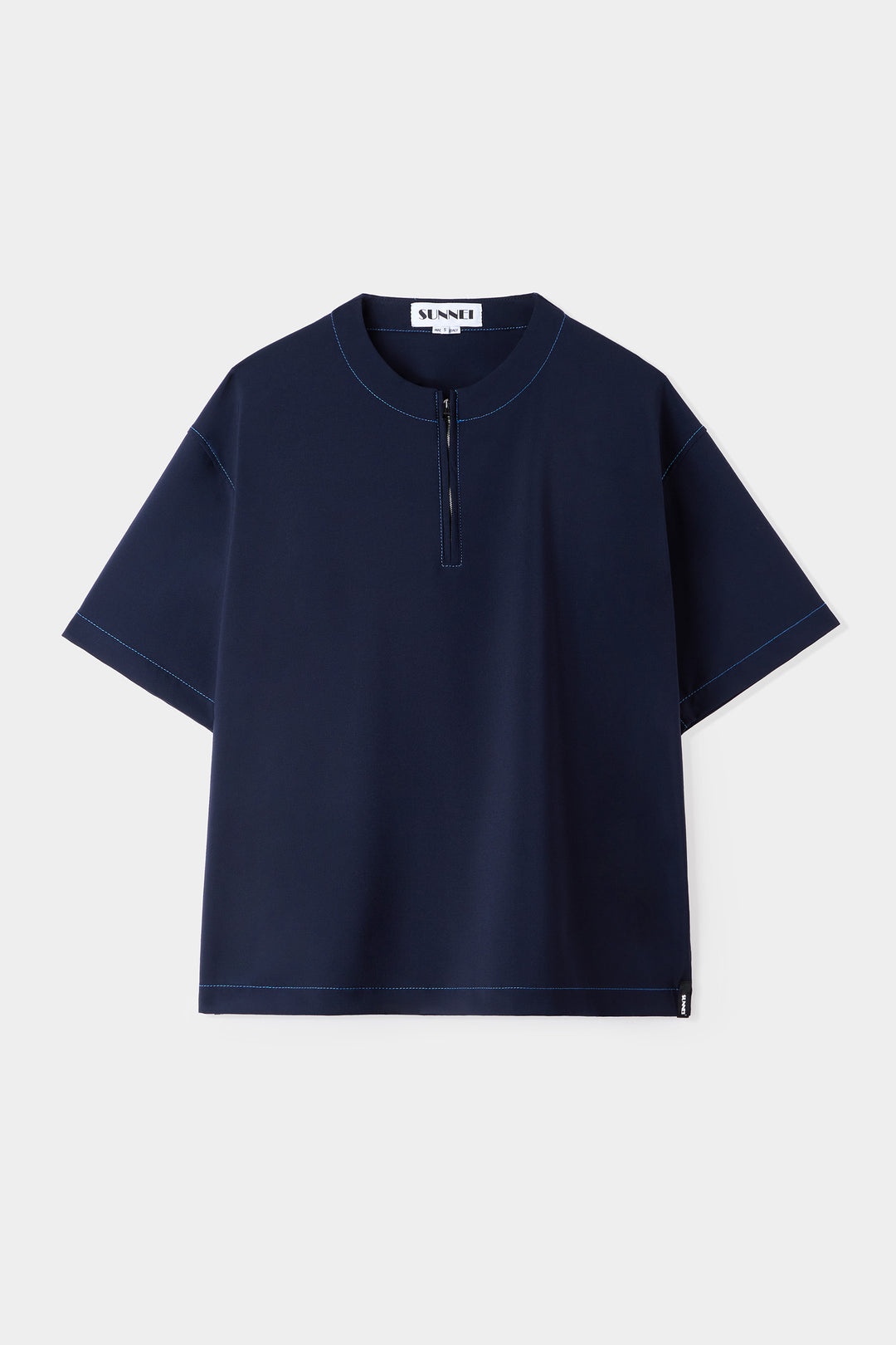 ZIPPED OVER T-SHIRT / dark blue - 2
