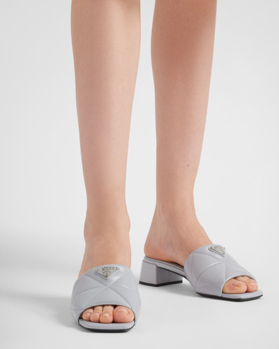 Prada Quilted nappa leather slides outlook
