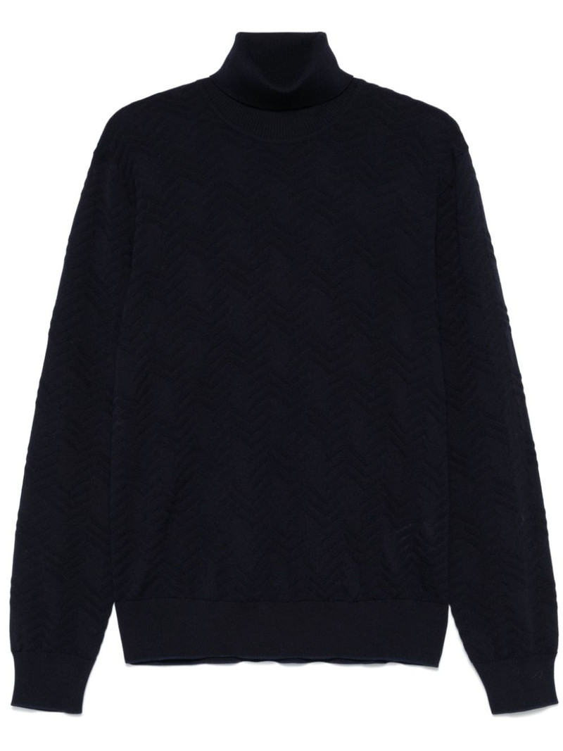 turtleneck chevron 스웨터 1