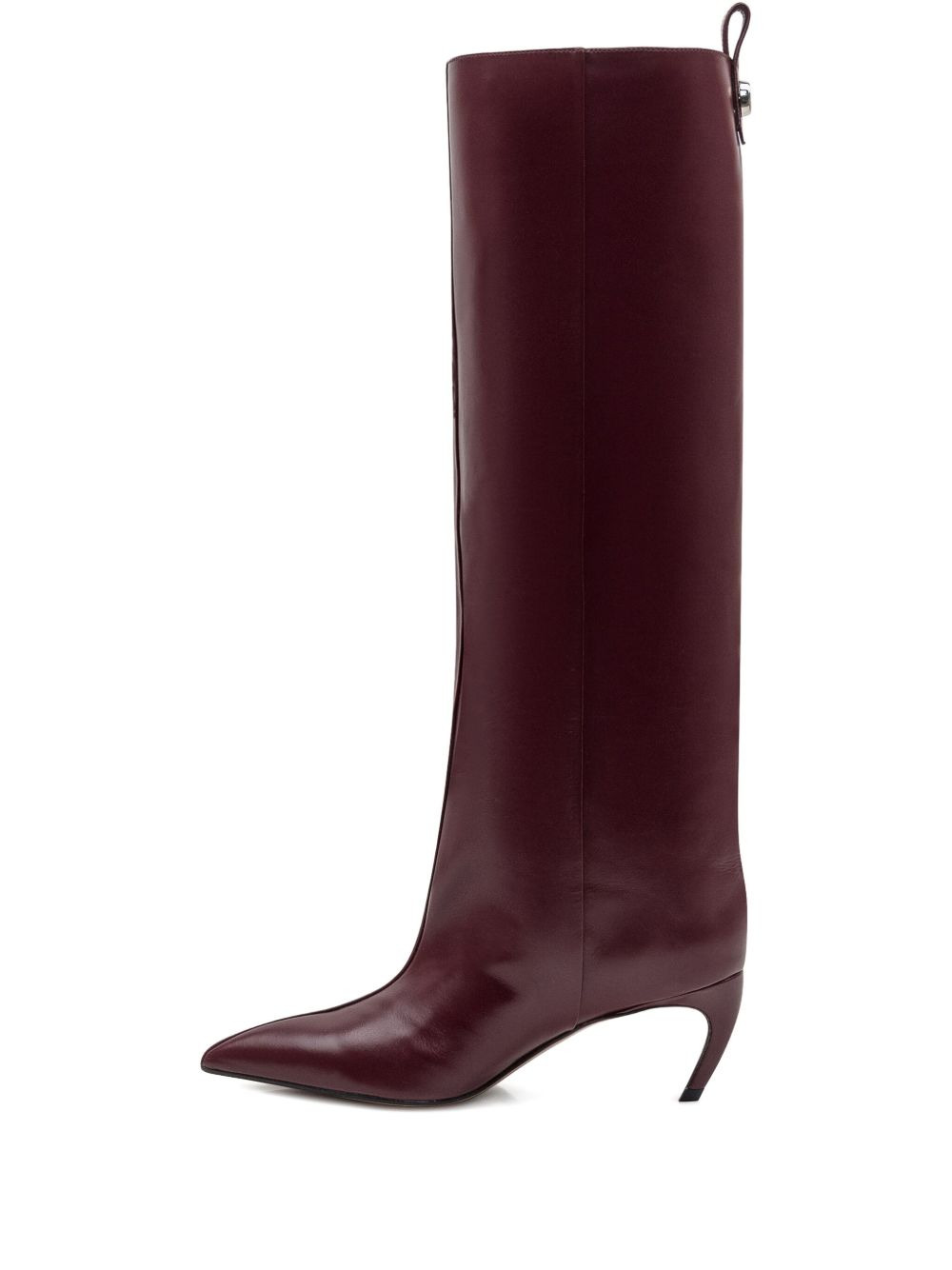 65mm Lea pointed-toe leather boots - 4