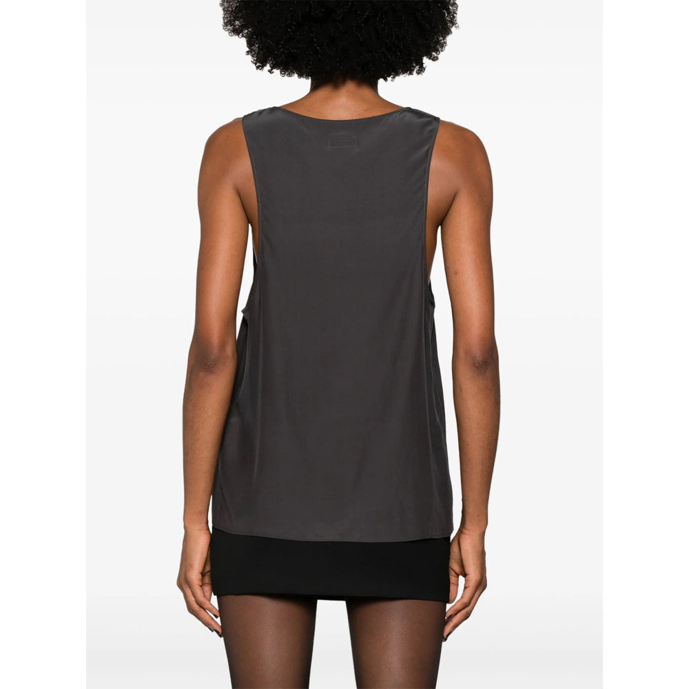 Saint Laurent Grey Tops - Vests & Tank Tops Women - 5