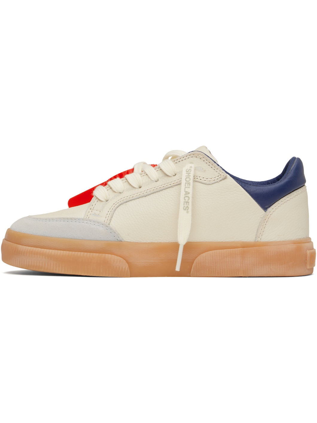& Blue Vulcanized Vintage Sneakers - 3