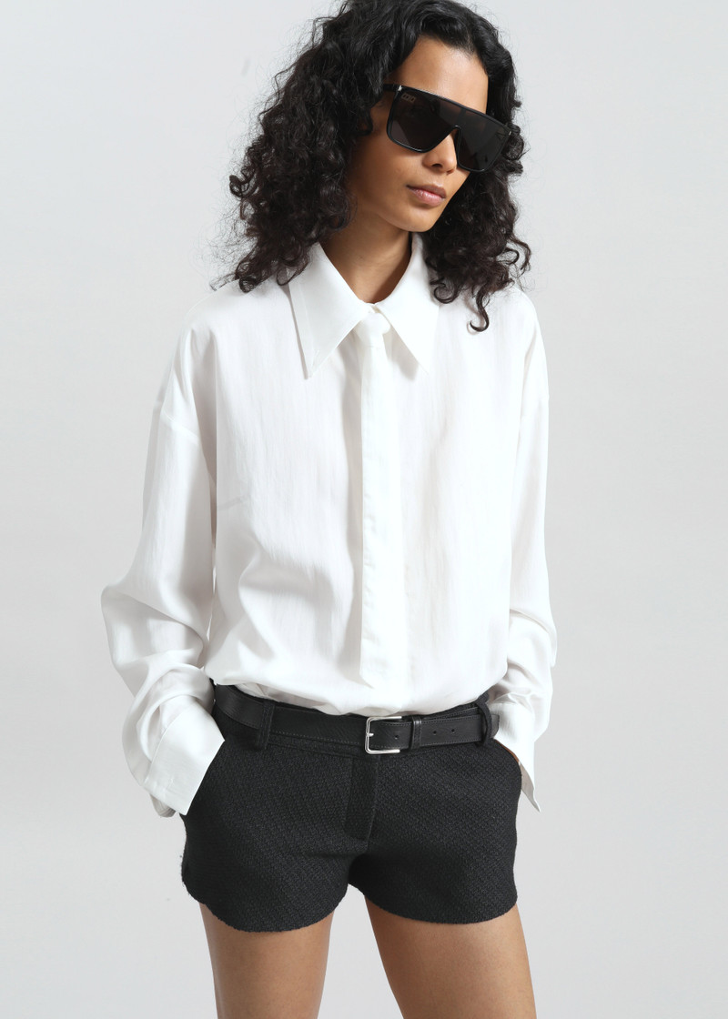 Silvan Neck Tie Shirt - White 6