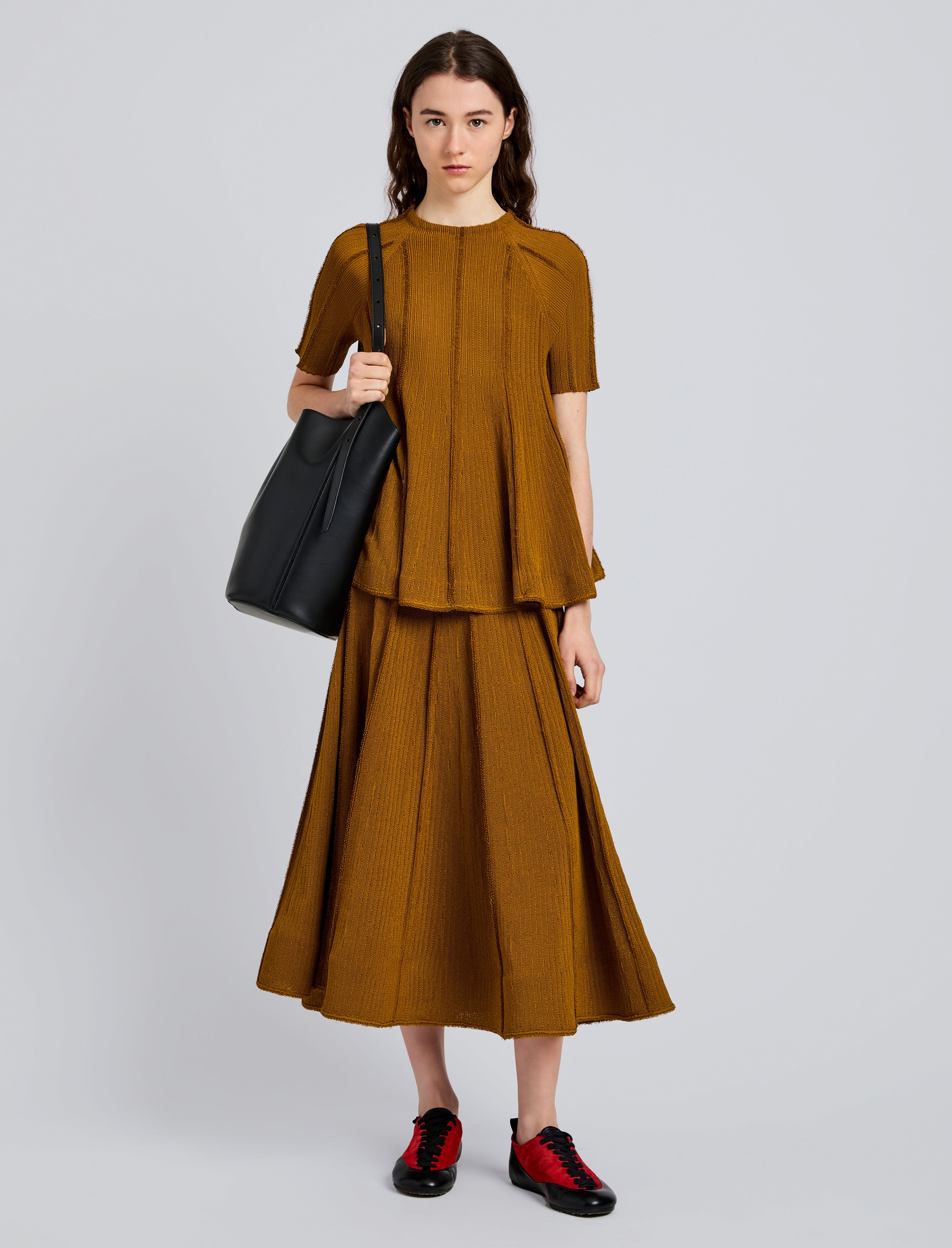 Tavia Skirt in Viscose Fringe Knit - 2