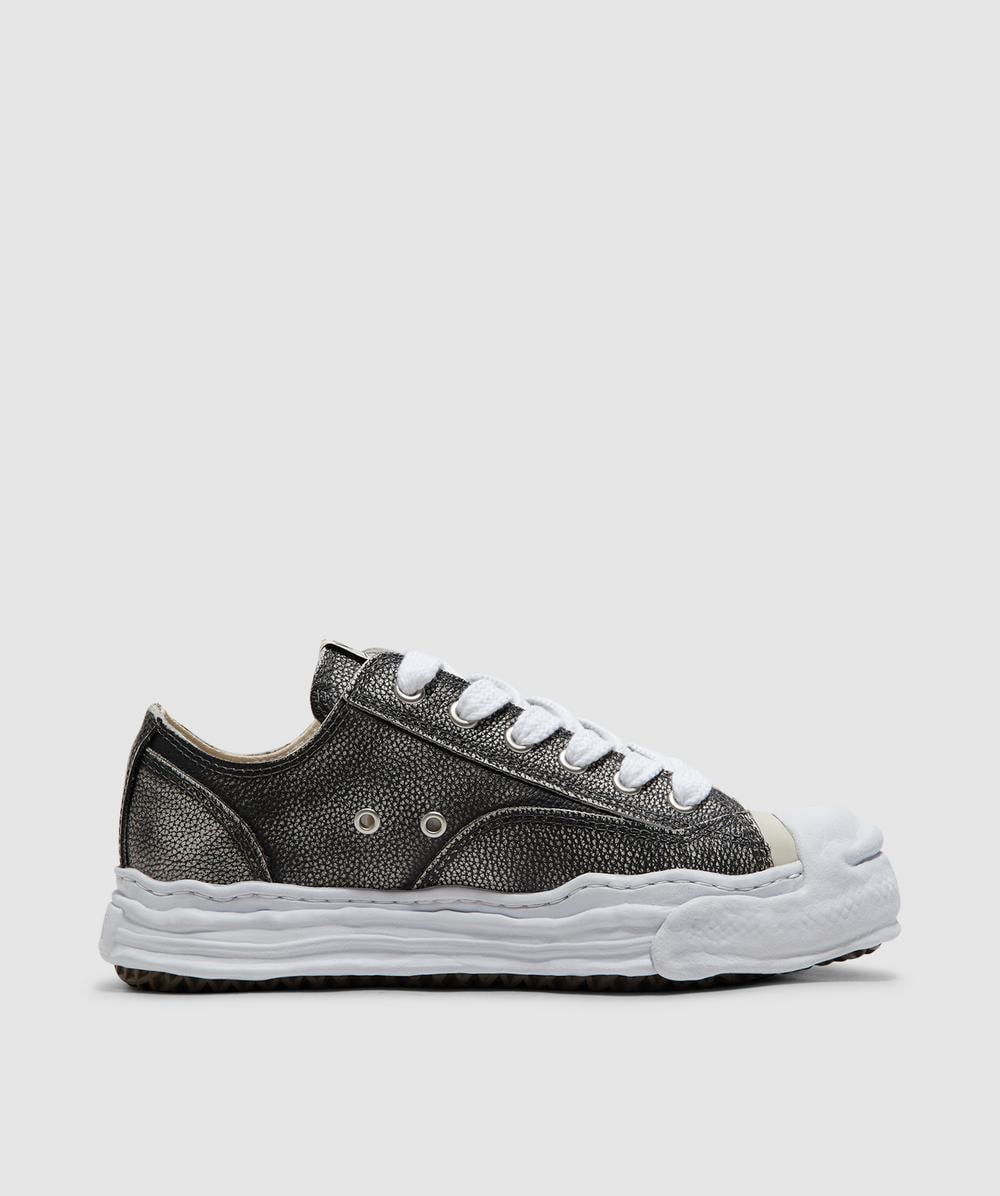 Hank low brushed shrink leather sneaker - 3