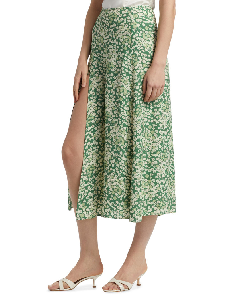 Women's Zoe Floral Crepe Skirt - Mento 4