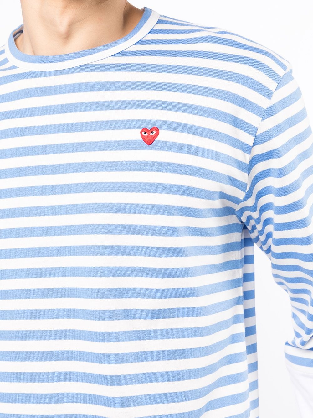 striped long-sleeve T-shirt - 5