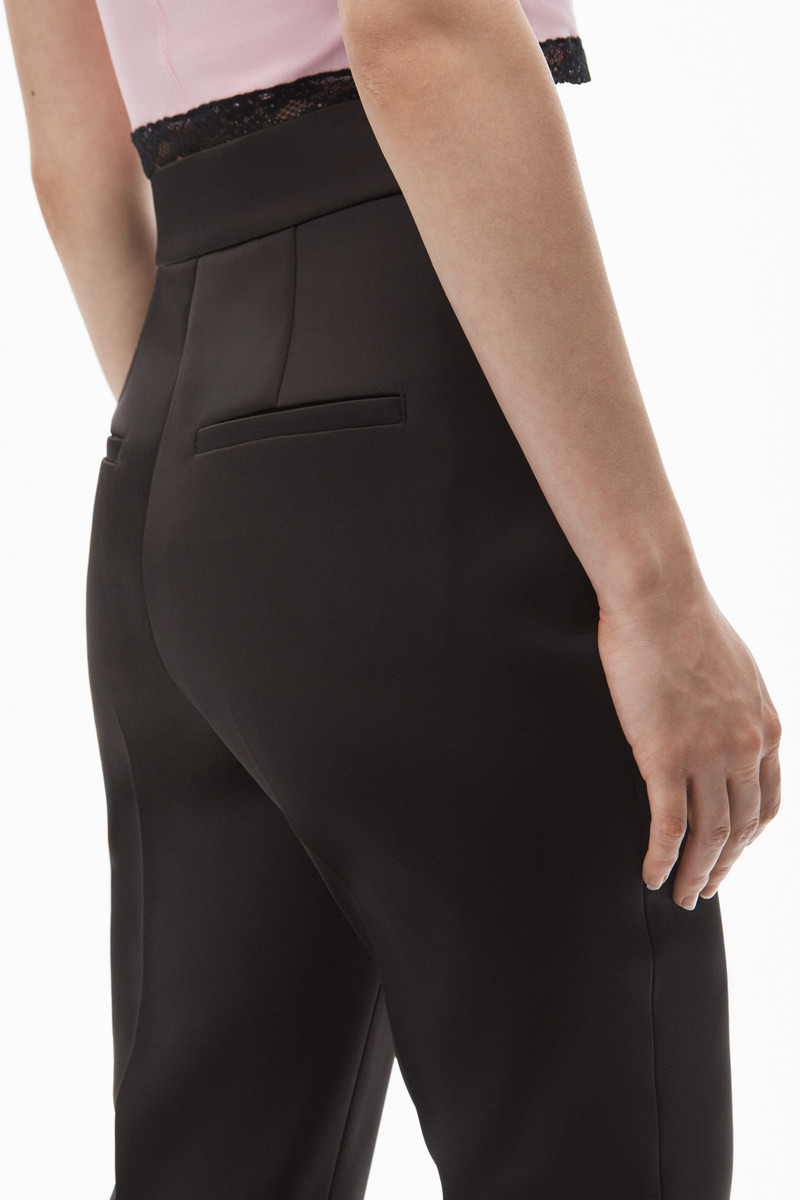 STACKED LOGO RIVET PANT IN HEAVY SATIN 6