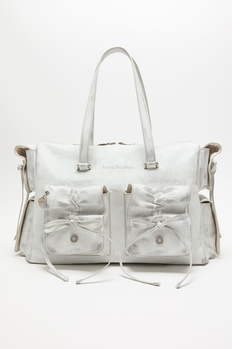 Multipocket tote bag - White/grey 1