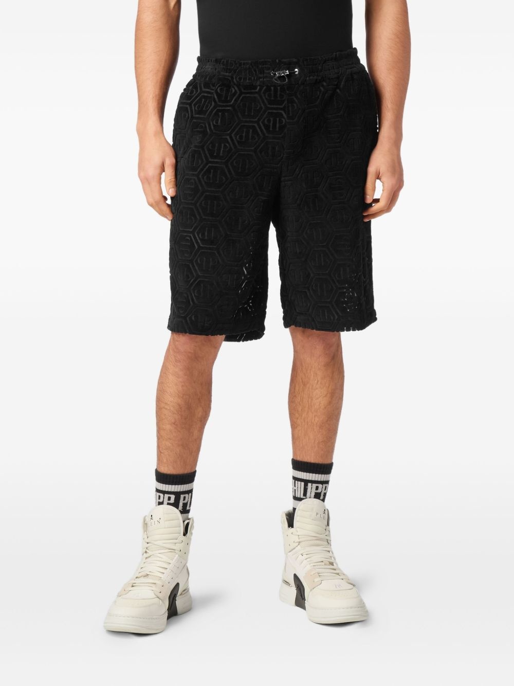 hexagonal-logo shorts - 3
