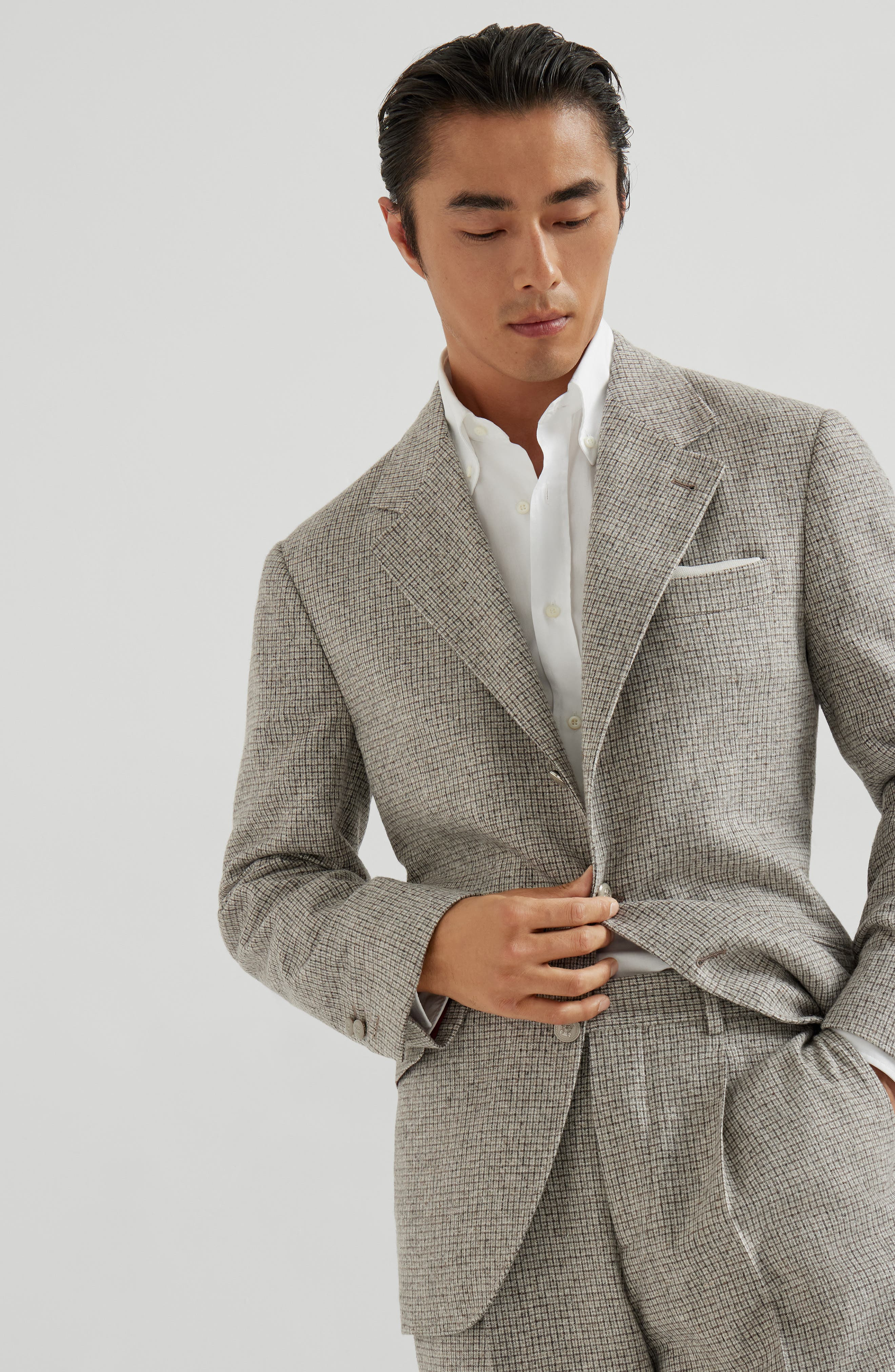 Brunello Cucinelli Deconstructed Cavallo blazer in Brown at Nordstrom - 2